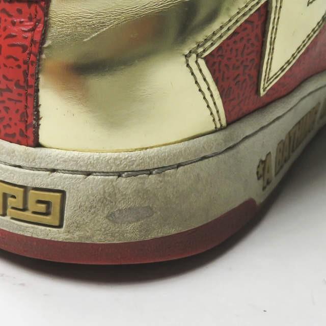 ア ベイシング エイプ A BATHING APE BAPESTA ベイプスタ FS-038 US10(28cm) レッド/ホワイト/ゴールド エナメル スニーカー シューズ |  | 11
