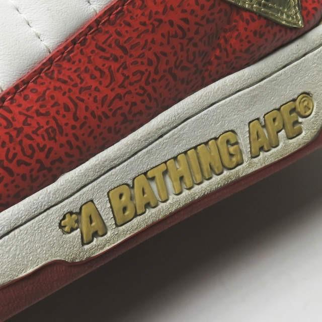 ア ベイシング エイプ A BATHING APE BAPESTA ベイプスタ FS-038 US10(28cm) レッド/ホワイト/ゴールド エナメル スニーカー シューズ |  | 12