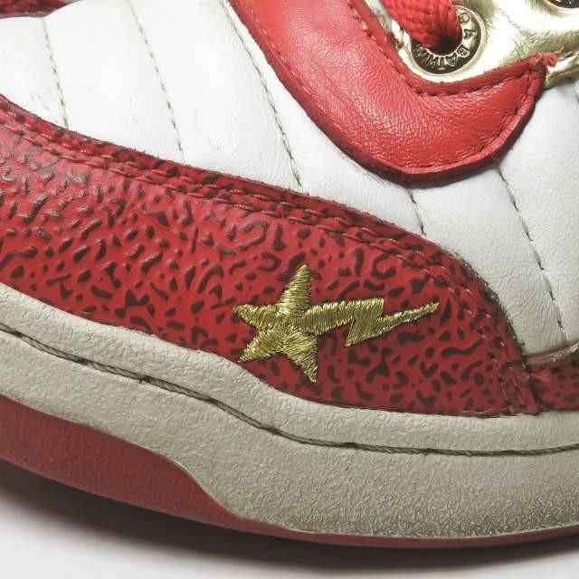 ア ベイシング エイプ A BATHING APE BAPESTA ベイプスタ FS-038 US10(28cm) レッド/ホワイト/ゴールド エナメル スニーカー シューズ |  | 05