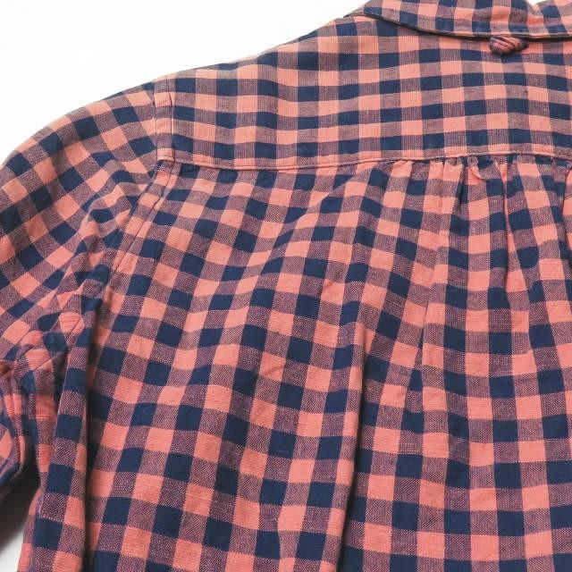 マイヨ maillot 日本製 Sunset Gingham B.D. Shirts サンセットギンガムチェックBDシャツ MAS-003 0 サーモンピンク/ネイビー strato レディース |  | 05