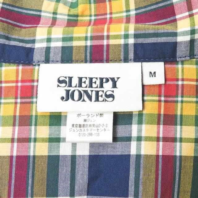 スリーピージョーンズ SLEEPY JONES ポーランド製 マドラスチェックパジャマシャツ  M マルチカラー 半袖 ショートスリーブ 開襟 オープンカラー トップス |  | 02