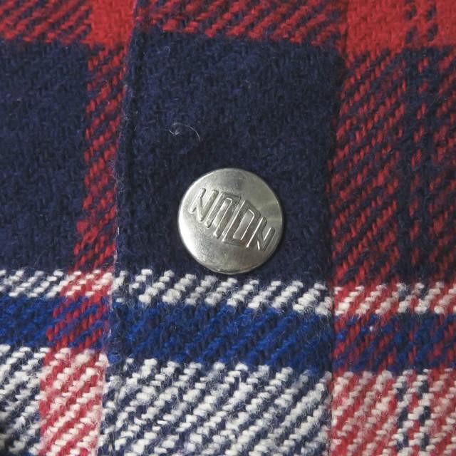 ネセサリーオアアンネセサリー Necessary or unnecessary 日本製 フランネルチェックワークシャツ 90010973 3 レッド/ネイビー 長袖 NOUN トップス |  | 06