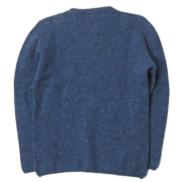NOR' EASTERLY ノアイースターリー スコットランド製 CREW NECK SWEATER シェットランドウール クルーネックニット 38 ネイビー セーター トップス |  | 01