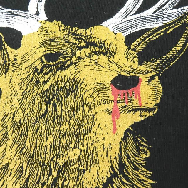 テンダーロイン TENDERLOIN 日本製 T-TEE 2 トナカイプリントTシャツ L ブラック 半袖 KSEVEN 鼻血 トップス |  | 06