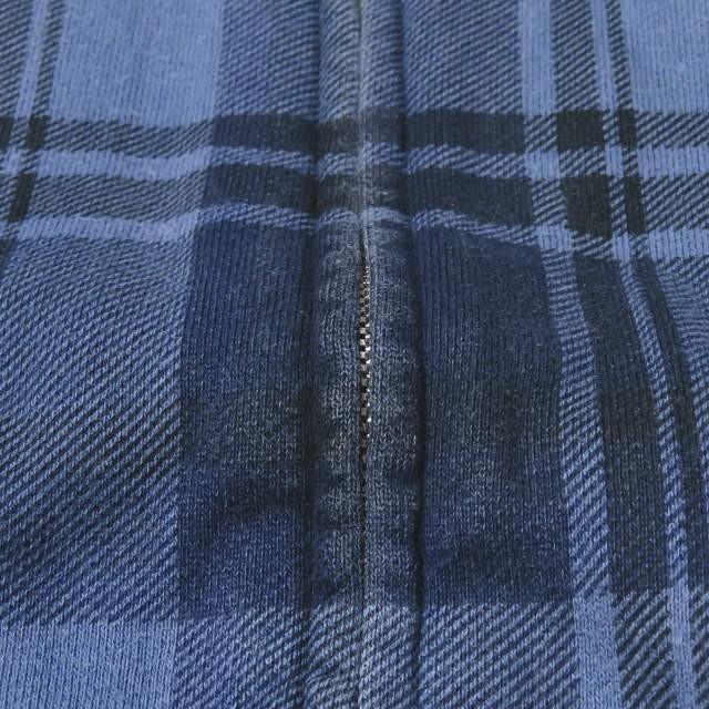 ア ベイシング エイプ A BATHING APE 日本製 チェック スウェットフルジップパーカー L ネイビー ラブジェネ ラグラン BAPE トップス |  | 05