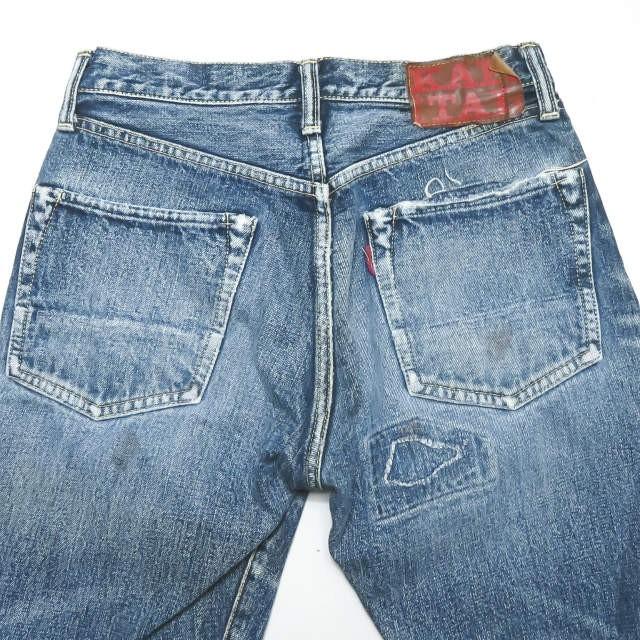 キャピタル KAPITAL 日本製 リペア&ダメージ加工 セルビッチテーパードデニムパンツ 29 インディゴ ボタンフライ KIRO HIRATA ジーンズ |  | 10