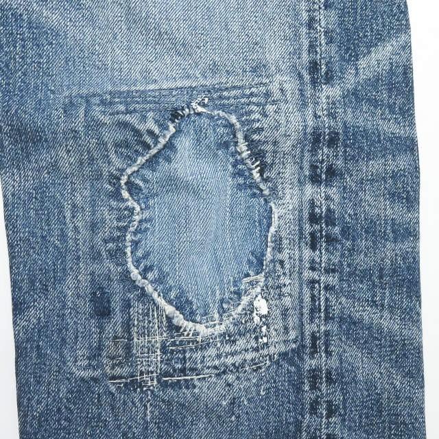 キャピタル KAPITAL 日本製 リペア&ダメージ加工 セルビッチテーパードデニムパンツ 29 インディゴ ボタンフライ KIRO HIRATA ジーンズ |  | 08