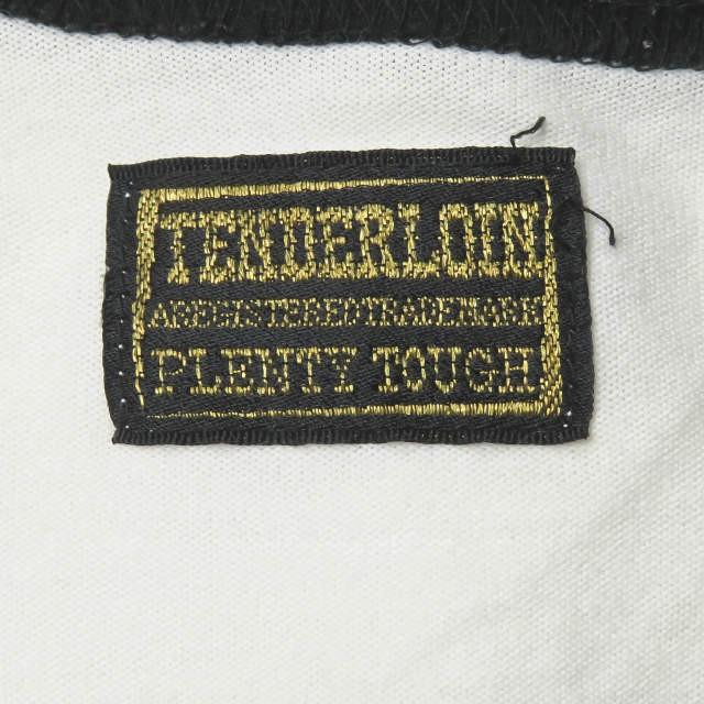 テンダーロイン TENDERLOIN 日本製 T-RAGLAN GOD BLESS 七分丈ラグランTシャツ L ブラック/ホワイト ロゴ トップス |  | 02