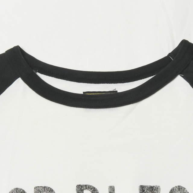 テンダーロイン TENDERLOIN 日本製 T-RAGLAN GOD BLESS 七分丈ラグランTシャツ L ブラック/ホワイト ロゴ トップス |  | 03