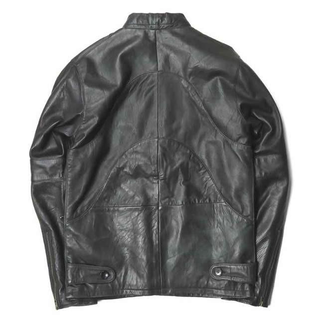 インク ink Remake Leather Riders Jacket Edward リメイクレザーライダースジャケット M ブラック 革ジャン ブルゾン シングル 羊革 アウター |  | 01
