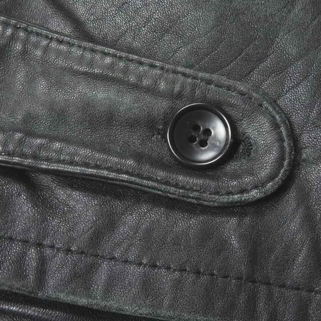 インク ink Remake Leather Riders Jacket Edward リメイクレザーライダースジャケット M ブラック 革ジャン ブルゾン シングル 羊革 アウター |  | 11