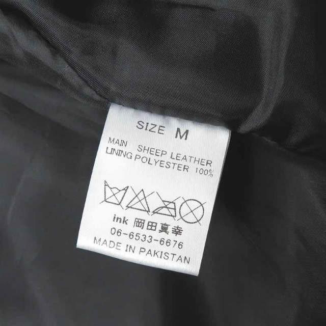 インク ink Remake Leather Riders Jacket Edward リメイクレザーライダースジャケット M ブラック 革ジャン ブルゾン シングル 羊革 アウター |  | 13