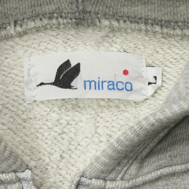 ミラコ miraco 日本製 ARMY OF ME スウェットジップパーカー L グレー ダブルジップ トップス |  | 02