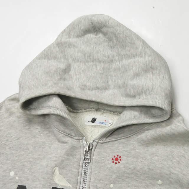 ミラコ miraco 日本製 ARMY OF ME スウェットジップパーカー L グレー ダブルジップ トップス |  | 03