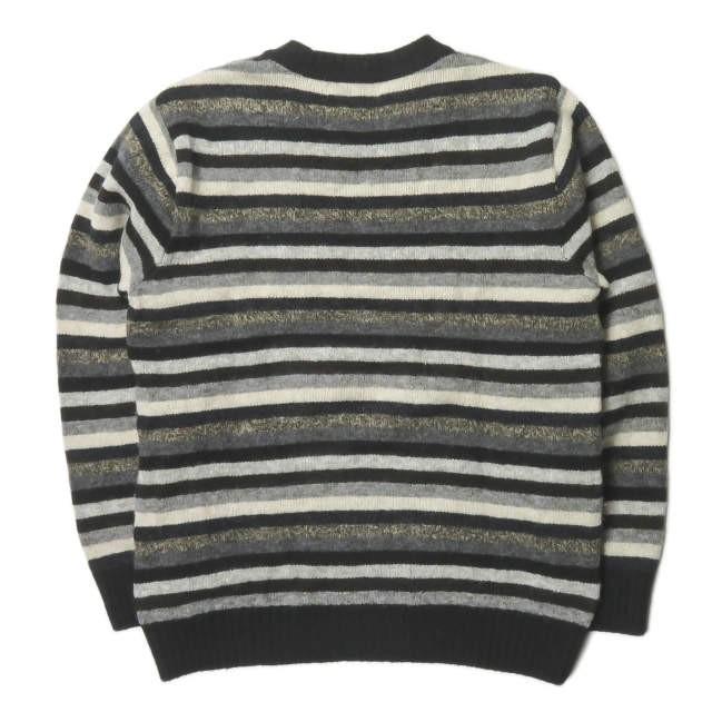 ノアイースターリー NOR' EASTERLY スコットランド製 BORDER CREW NECK SWEATER シェットランドウール ボーダークルーネックニット 38 グレー セーター |  | 01
