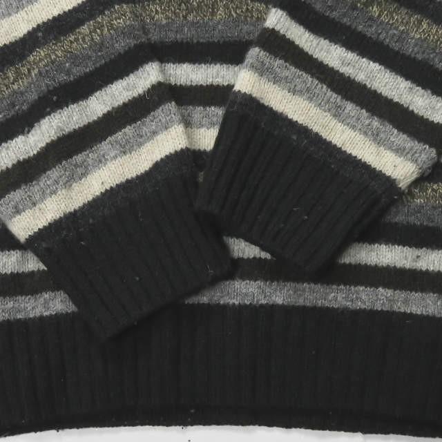 ノアイースターリー NOR' EASTERLY スコットランド製 BORDER CREW NECK SWEATER シェットランドウール ボーダークルーネックニット 38 グレー セーター |  | 04