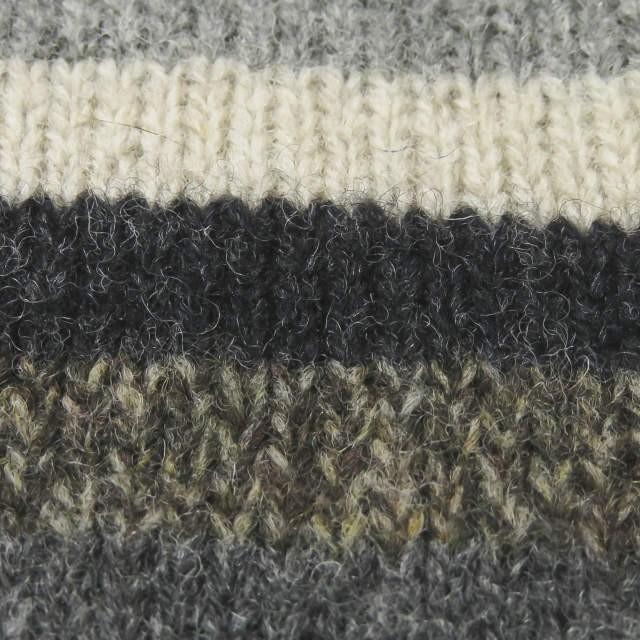 ノアイースターリー NOR' EASTERLY スコットランド製 BORDER CREW NECK SWEATER シェットランドウール ボーダークルーネックニット 38 グレー セーター |  | 06