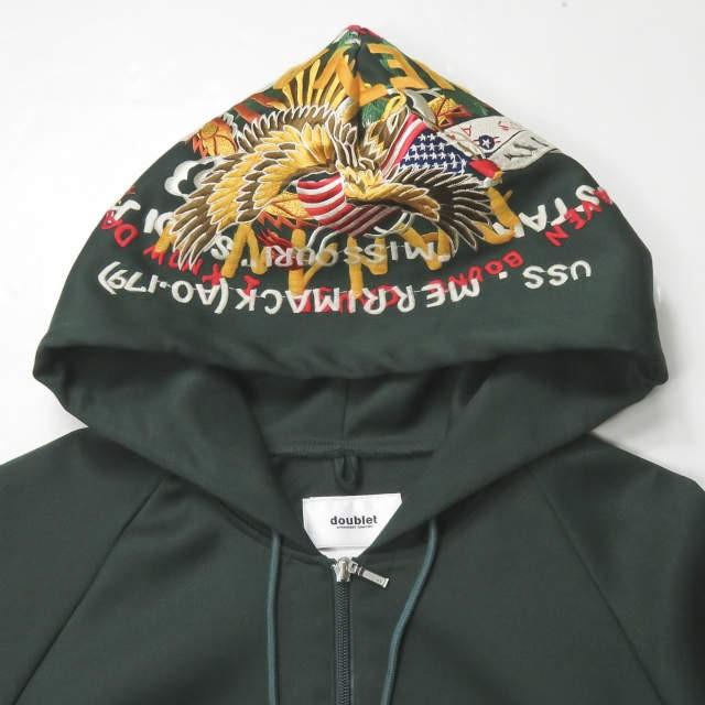 ダブレット doublet 18SS 日本製 CHAOS EMBROIDERY TRACK HOODIE ダブレット doublet 18SS 日本製 CHAOS EMBROIDERY TRACK HOODIE