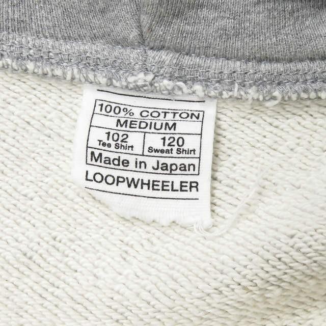 ループウィラー Loopwheeler 日本製 スウェットジップアップパーカー M グレー トップス J3255 Loopヤフーショッピング店 通販 Yahoo ショッピング
