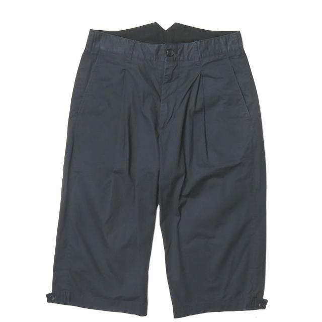 エンジニアードガーメンツ WP Half Pant High Count Twill ハイカウントツイル 1タッククロップドパンツ 30 ネイビー ハーフパンツ ☆j3319 | 