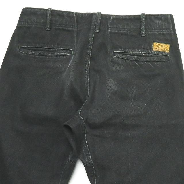 ブラウンバイツータックス スタビライザー BROWN by 2-tacs x STABILIZER GNZ 別注 13.5oz FLARE BLACK DENIM フレアブラックデニムパンツ B6-005 W30 |  | 06