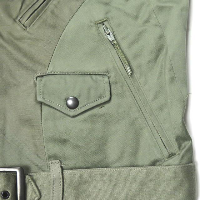 インク ink 日本製 Remake Riders Vest リメイクライダースベスト M オリーブ ジレ フランス軍 F2ジャケット 解体 再構築 ミリタリー トップス |  | 06