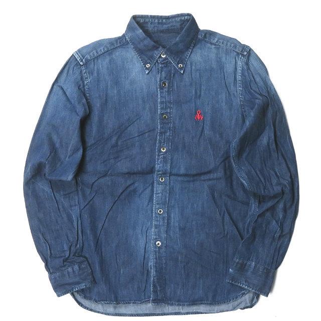 SOPHNET. ソフネット 日本製 SCORPION DENIM L/S B.D SHIRT サソリ刺繍  