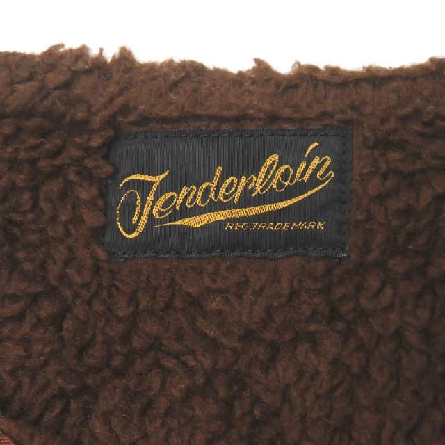 TENDERLOIN テンダーロイン 日本製 T-DUCK VEST 裏ボア ダックベスト S ブラウン ジレ トップス j3590 |  | 02