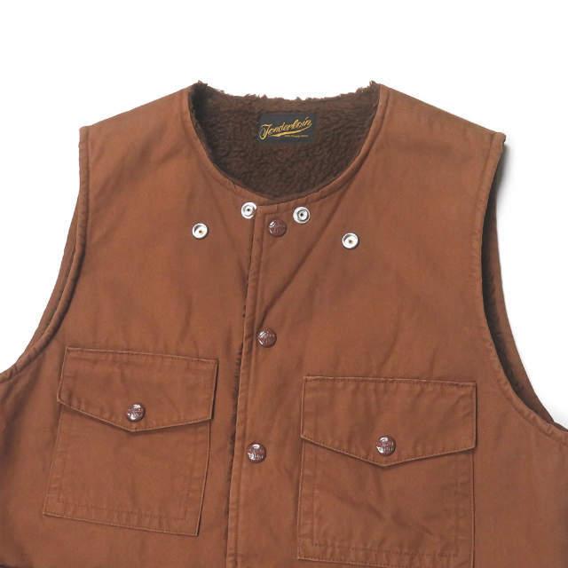 TENDERLOIN テンダーロイン 日本製 T-DUCK VEST 裏ボア ダックベスト S ブラウン ジレ トップス j3590 |  | 04
