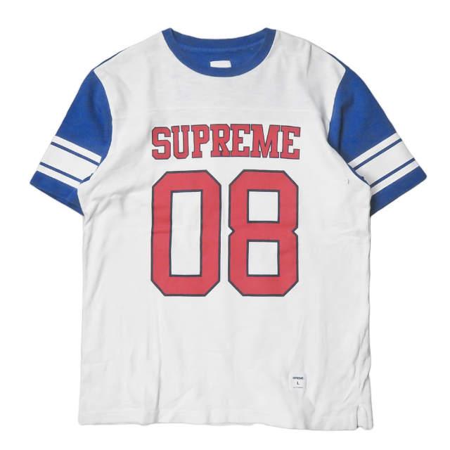 Supreme シュプリーム 08SS Football Top フットボールTシャツ L 