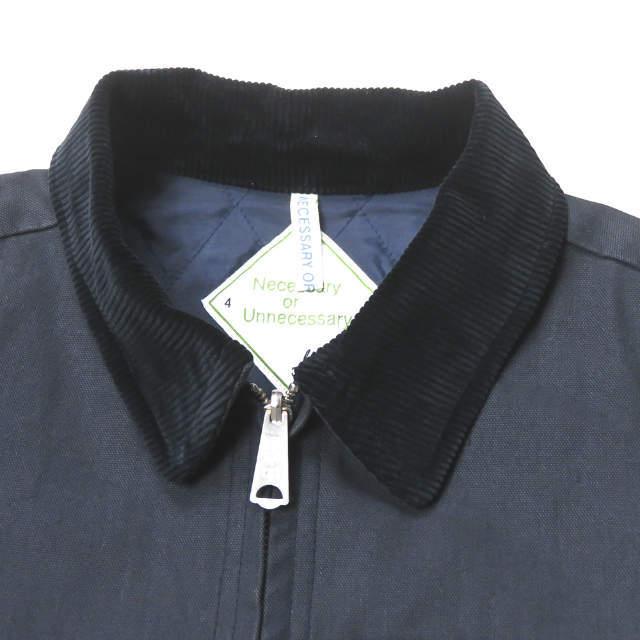 Necessary or unnecessary ネセサリーオアアンネセサリー CANVAS WORK JACKET キャンバスワークジャケット 1 ネイビー マンボラマ j3749 |  | 03