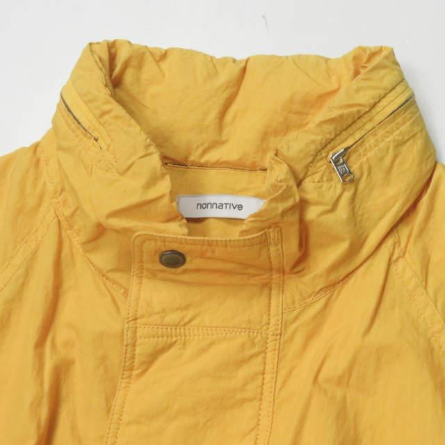 nonnative ノンネイティブ PEDALER BLOUSON - COTTON SQUARE CLOTH OVERDYED ぺダラーブルゾン NN-J2317 0 イエロー ジャケット j3762 |  | 03