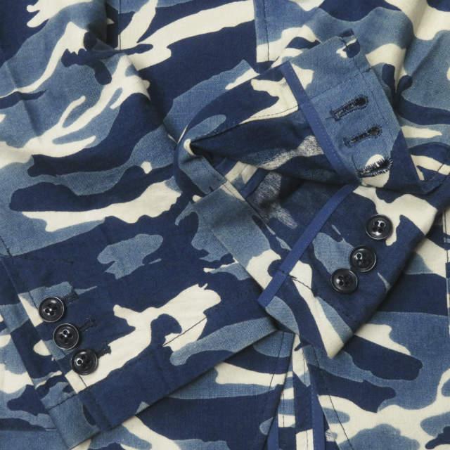 SOPHNET. ソフネット INDIGO CAMOUFLAGE 2 BUTTON JACKET インディゴカモフラージュ2Bジャケット SOPH-160041 S ブルー テーラード j3772 |  | 06