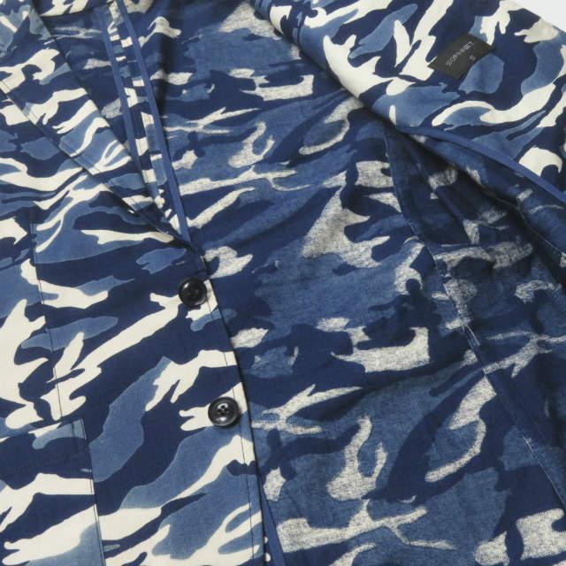 SOPHNET. ソフネット INDIGO CAMOUFLAGE 2 BUTTON JACKET インディゴカモフラージュ2Bジャケット SOPH-160041 S ブルー テーラード j3772 |  | 07