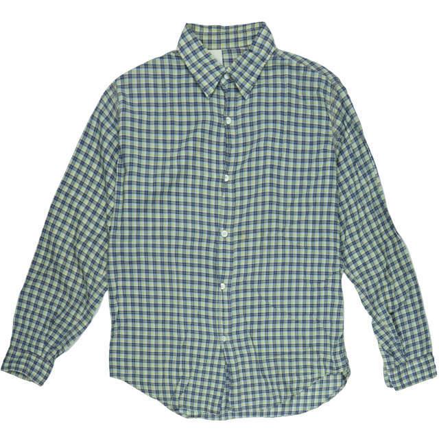 N.HOOLYWOOD COLLECTION LINE エヌハリウッド 日本製 ニードルチェックワークシャツ 111-SH10 pieces 38  ネイビー/イエロー 長袖 j3788 : j3788 : LOOPヤフーショッピング店 - 通販 - Yahoo!ショッピング