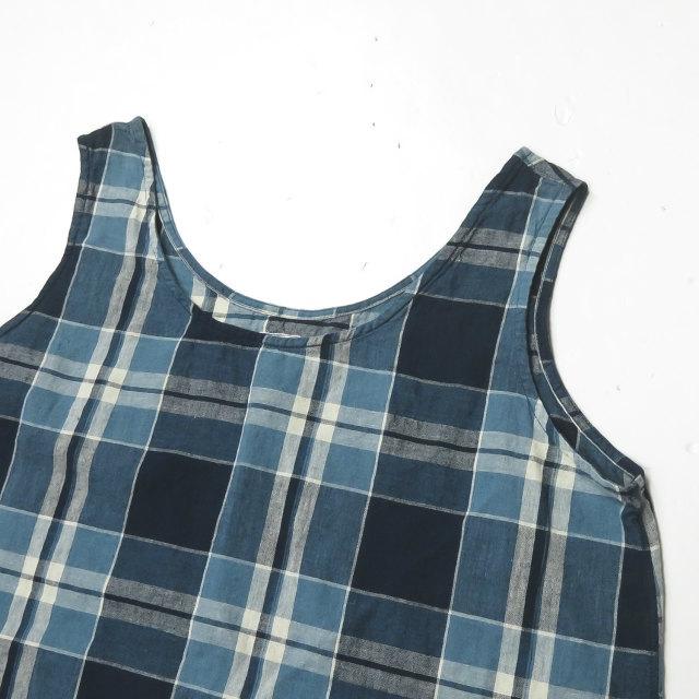 オアスロウ orslow 日本製 コットンリネンノースリーブチェックブラウス 1 ネイビー ベスト プルオーバー シャツ トップス |  | 03