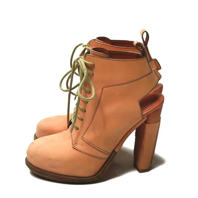 ALEXANDER WANG アレキサンダーワン DAKOTA LACE-UP BOOTIE ヌバックレースアップブーティー 36(22.5cm) ベージュ ハイヒール ☆☆lc12924 |  | 01