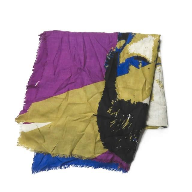 ヤーンツ YARNZ David Bowie Yarnz Lightning Square Scarf デヴィッドボウイ スクエアスカーフ マルチ ストール 大判 |  | 01