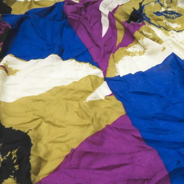 ヤーンツ YARNZ David Bowie Yarnz Lightning Square Scarf デヴィッドボウイ スクエアスカーフ マルチ ストール 大判 |  | 03