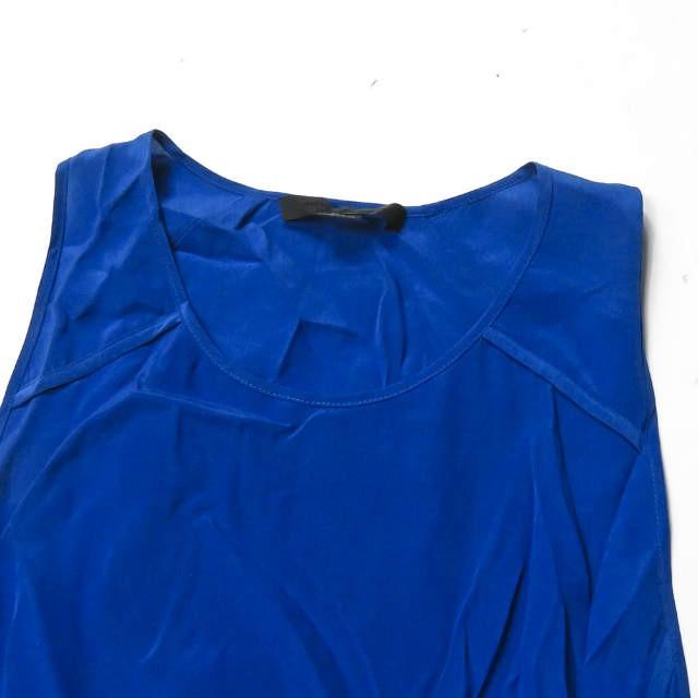 アレキサンダーワン ALEXANDER WANG ノースリーブクルーネックシルクブラウス S ブルー トップス |  | 03