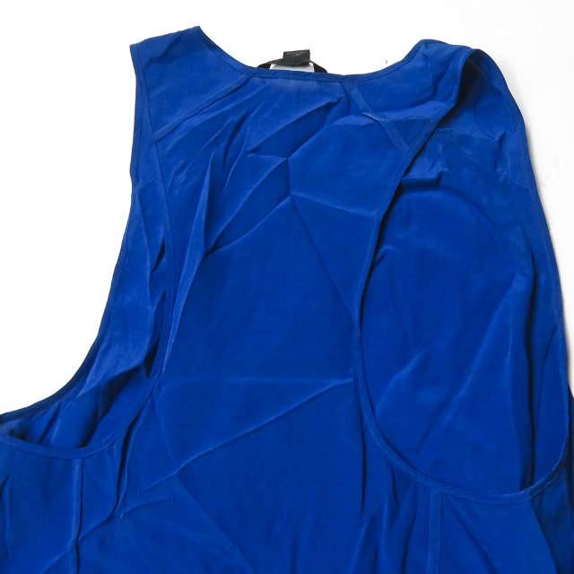 アレキサンダーワン ALEXANDER WANG ノースリーブクルーネックシルクブラウス S ブルー トップス |  | 04
