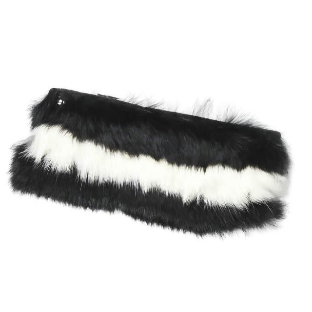 リミフゥ LIMI feu ロングファーレザーブレスレット ブラック バングル ワイド アクセサリー |  | 03