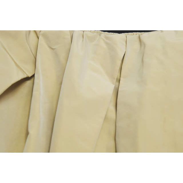 【中古】カルヴェン カルベン CARVEN ポリエステルギャザープリーツスカート 38 ベージュ ボトムス |  | 03