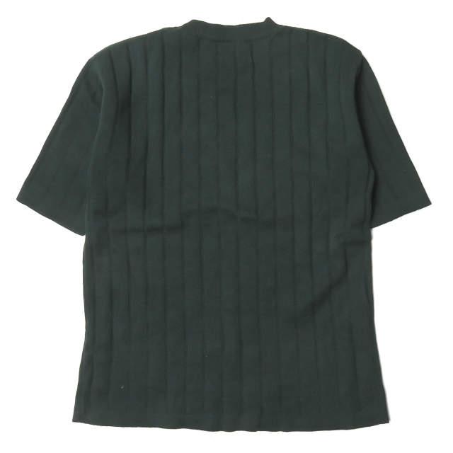 6 ROKU BEAUTY＆YOUTH ロク 日本製 WIDE RIB 5SLEEVE KNIT ワイドリブ5分袖ニット 1618-284-0228 グリーン セーター ☆☆lc21372 |  | 01