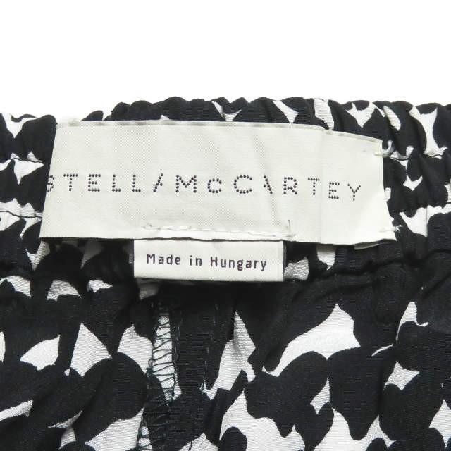 ステラマッカートニー Stella McCartney Christine ハートプリントシルクトラウザーパンツ 293557 SCA02 42 ブラック イージー 総柄 ボトムス |  | 02