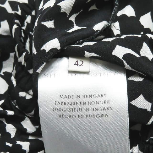 ステラマッカートニー Stella McCartney Christine ハートプリントシルクトラウザーパンツ 293557 SCA02 42 ブラック イージー 総柄 ボトムス |  | 08