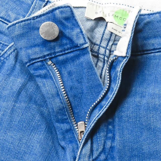 ステラマッカートニー Stella McCartney イタリア製 ウォッシュ加工 カットオフブーツカットデニムパンツ 409373 SGH15 26 ブルー 5ポケット ボトムス |  | 05