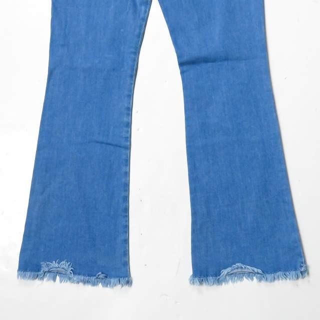 ステラマッカートニー Stella McCartney イタリア製 ウォッシュ加工 カットオフブーツカットデニムパンツ 409373 SGH15 26 ブルー 5ポケット ボトムス |  | 08