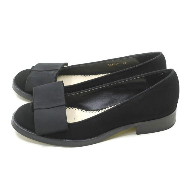 Stella McCartney ステラマッカートニー マットリボンフラットシューズ 37(24cm) ブラック ローファー パンプス シューズ |  | 01