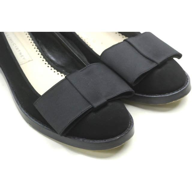 Stella McCartney ステラマッカートニー マットリボンフラットシューズ 37(24cm) ブラック ローファー パンプス シューズ |  | 06